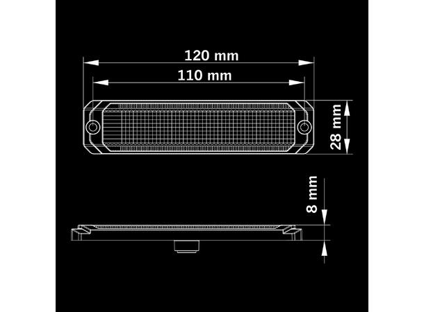 Strands Dark Knight SM6 Posisjonslys Rød 