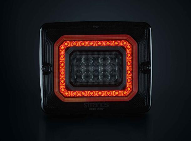 Strands FOR9T Illusion Baklampe 2 Funksjoner. Ryggelys/Tåkelys. 10-40V 