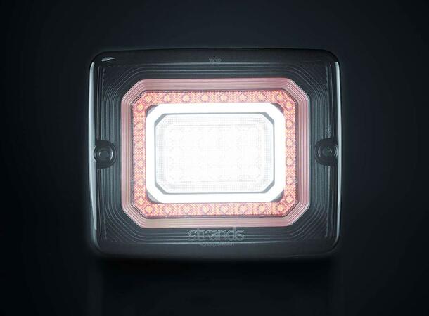 Strands FOR9T Illusion Baklampe 2 Funksjoner. Ryggelys/Tåkelys. 10-40V 