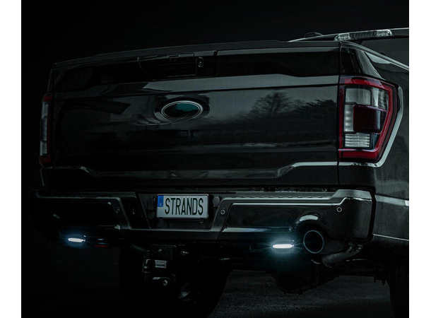 Strands Lyspakke Unity Ultra Flat Duo Godkjent ryggelys 2 stk. med kabelsett 