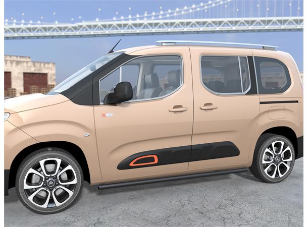 Antec EU Kanalrør 51mm L1 lengde Sort Partner / Berlingo / Combo / Proace City
