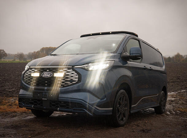 Lazer® Grillkit med Triple-R 750 ELITE Adaptiv LED-Ford E-Transit Custom 2023+ 