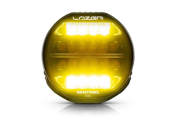 Lazer® Sentinel 9 ELITE+ PL2 Sort. Med Parklys. 29500 Lumen. 
