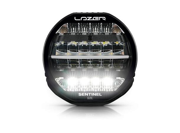 Lazer® Sentinel 9 ELITE+ PL2 Sort. Med Parklys. 29500 Lumen. 