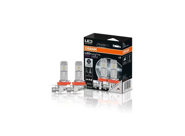 LEDriving HL EASY GEN 2 H8/H9/H11/H16. Ikke godkjent for vei. 