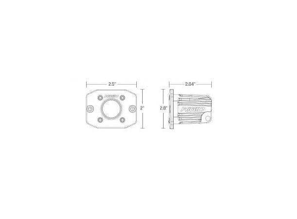 Rigid Ignite DH / FM for innfelling B:64-36, D:50, H49-36mm. 1000 Lumen
