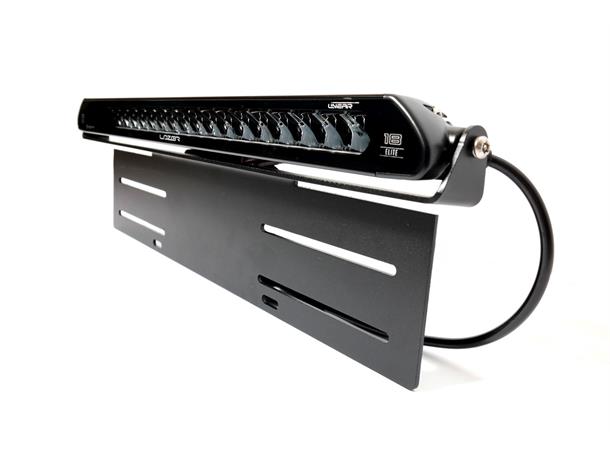 Skiltbrakett til Lazer ® Linear 18 Sidemontering. Rustfri, sort.