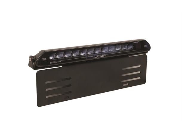 Skiltbrakett til Lazer ® Linear 12 Sidemontering. Rustfri, sort.