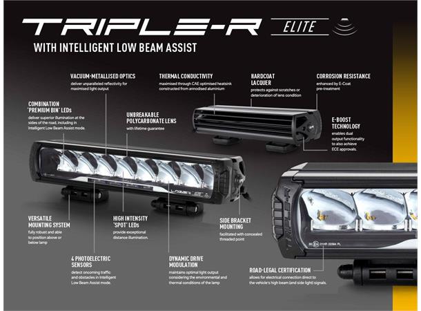 Lazer Triple-R 1250 ELITE  i-LBA Intelligent Low Beam Assist. 13136 Lumen